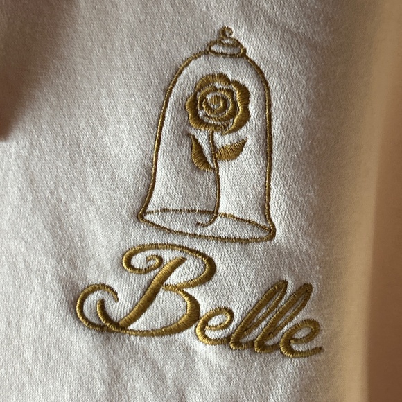 Her Universe Belle Beauty and the Beast Floral Crewneck Sweater Disney Princess - Picture 8 of 9